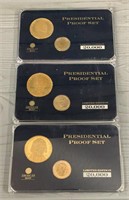 (3) Presidential Proof Sets
