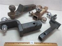 ASSORTED TRAILER HITCHES AND BALLS