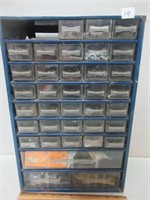 SMALL HARDWARE CABINET AND CONTENTS