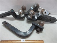 ASSORTED TRAILER HITCHES AND BALLS