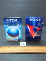 TDK AND SONY TAPES - UNUSED