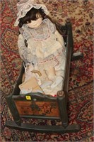 DOLL BED WITH DOLLS