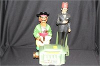 3 COLLECTIBLE DECANTERS: JIM BEAM, SHRINERS AND