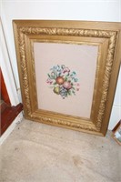 2 NEEDLEPOINT PICTURES - FRAMED