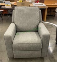 GRAY SWIVEL RECLINER