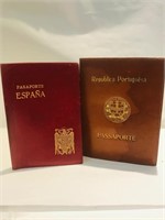 Leather Spain and Portugal Passport Covers