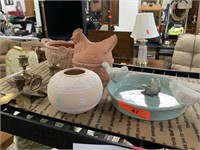 LOT OF MISC DECOR / POTTERY