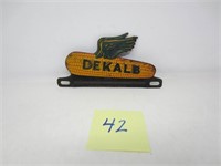 Dekalb License Plate Topper, Metal, One-Sided