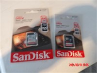 2 SANDISK ULTRA 64GB -NEW- AS IS