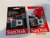 SANDISK MICROSD 1TB & SANDISK 128GB -NEW- AS IS