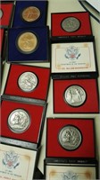 19 America's First Medals Silver & Gold Toned