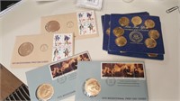 5 Bicentennial First Day Cover Coins Stamps Tokens