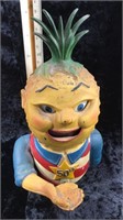 Antique C.I. Penny Pineapple Mechanical Bank