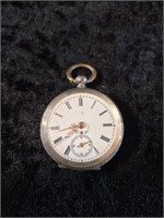 Antique Women's Silver Pocket Watch