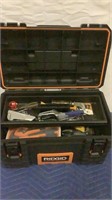 Rigid tool box w/ assorted tools