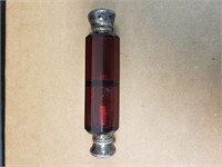 Antique Cranberry Glass Double Ended Perfume