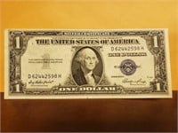 US $1 Silver Certificate 1935E XF ERROR