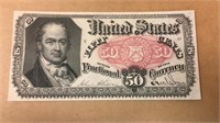 U S A 50 Cents Fractional Currency 1874-1876