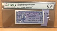 USA  MPC Military Payment Certificate 5 Cents