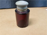 Vintage Victorian Cranberry Glass Scent Perfume