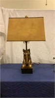 Horse head sculpture table lamp