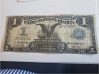US $1 Black Eagle 1899 Large Silver Certificate