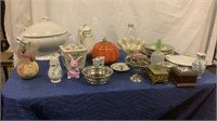 Serving Ware and assorted decorations