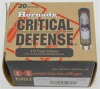 20 rounds Hornady 410 Triple Defense