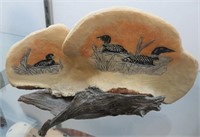 Loon Artworks on Driftwood