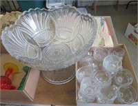 Heisey Punch Bowl & Cups
