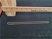 20" gold over sterling necklace