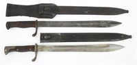 WWI GERMAN M1898/05 1ST & 2ND PATTERN BAYONETS LOT