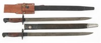 WWI BRITISH M1907 BAYONET & SCABBARDS LOT OF 2