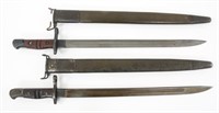 WWI US M1917 BAYONETS & SCABBARDS LOT OF 2