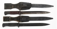 WWII GERMAN K98 COMBAT BAYONET & SCABBARD LOT OF 2