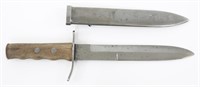 WWII ITALIAN FIGHTING DAGGER WITH SCABBARD