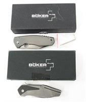 BOKER PLUS FOLDING KNIVES NEW IN BOX LOT OF 2