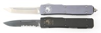 MICROTECH RETRACTABLE POCKET KNIVES LOT OF 2
