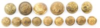 19TH C. US MILITARY UNIFORM BUTTONS LOT OF 15