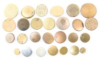 19TH C. US CIVILIAN CLOTHING BUTTONS LOT OF 27