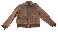 WWII US ARMY AIR FORCE A2 LEATHER FLIGHT JACKET