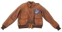 WWII 14th AAF A2 FLIGHT JACKET WITH LEATHER PATCH