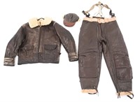 WWII USN M-445A JACKET & M-446B TROUSERS & HAT