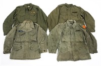 US ARMY M51 & M65 FIELD JACKET LOT OF 4