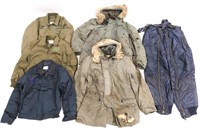 US MILITARY MULTI BRANCH COLD WEATHER COATS LOT