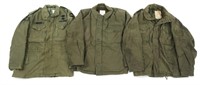 US ARMY COLD WEATHER FIELD JACKET LOT OF 3