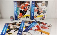 5 affiches de joueurs de Hockey Coroplast