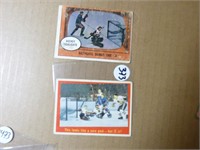 2x  cartes de hockey topps 1961 andy bathgate
