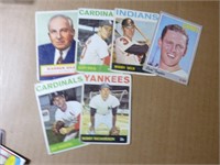 lot cartes de baseball des annees 60