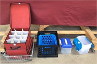 Large Lot of Assorted Organizers Tubs and Crates